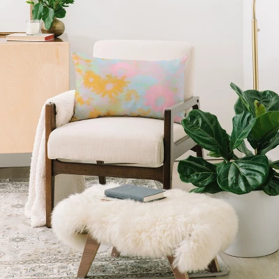 SunshineCanteen Gentle Flowers Oblong Throw Pillow - Society6 1 SunshineCanteen Gentle Flowers Oblong Throw Pillow - Society6