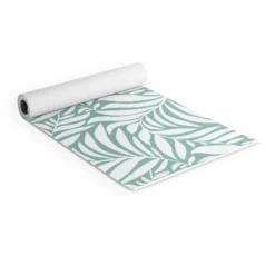 Heather Dutton Flowing Leaves Seafoam (6mm) 70" X 24" Yoga Mat - Society6