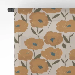 Alison Janssen Boho Poppies Single Panel Sheer Window Curtain - Society6 -Society6 Home Outlet Store GUEST b71aca93 a5bf 4f65 b839 793e902b7e9b