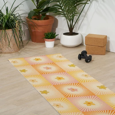 Iveta Abolina Cheerful Sun Check (6mm) 70" X 24" Yoga Mat - Society6 2 Iveta Abolina Cheerful Sun Check (6mm) 70" X 24" Yoga Mat - Society6 - Image 2