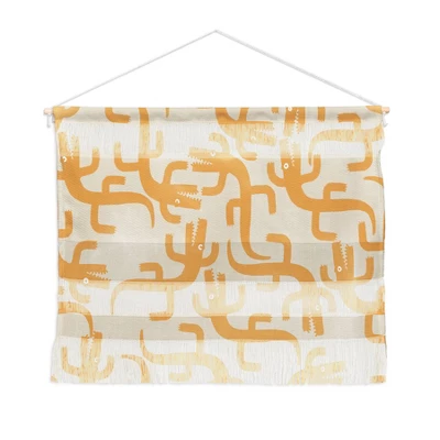 MSRYSTUDIO Croc Fun Sun Bath Fiber Wall Hanging - Society6 3 MSRYSTUDIO Croc Fun Sun Bath Fiber Wall Hanging - Society6 - Image 3