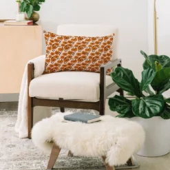 Alison Janssen Boho Poppies Oblong Throw Pillow - Society6