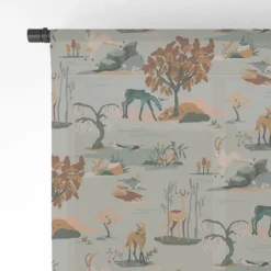 The Whiskey Ginger Cute Playful Animal Pattern I Single Panel Sheer Window Curtain - Society6 -Society6 Home Outlet Store GUEST be775af0 579d 4876 a0d3 adc444693c4c