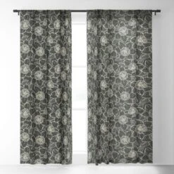 Avenie Cottage Garden VIII Single Panel Sheer Window Curtain - Society6