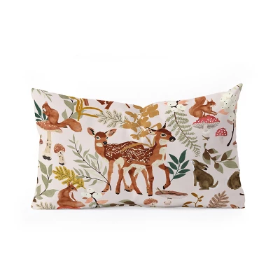 Marta Barragan Camarasa Fawns In The Autumn Forest Oblong Throw Pillow - Society6 2 Marta Barragan Camarasa Fawns In The Autumn Forest Oblong Throw Pillow - Society6 - Image 2