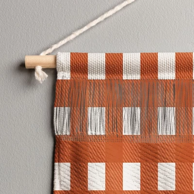 Alisa Galityna Gingham Cloth Red Checks Small Portrait 11" X 15 1/2" Fiber Wall Hanging - Society6 2 Alisa Galityna Gingham Cloth Red Checks Small Portrait 11" X 15 1/2" Fiber Wall Hanging - Society6 - Image 2