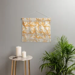 MSRYSTUDIO Croc Fun Sun Bath Fiber Wall Hanging - Society6