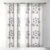 Alisa Galitsyna Dancing Flowers Single Panel Sheer Window Curtain - Society6