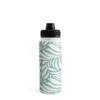 Heather Dutton Flowing Leaves Seafoam Water Bottle - Society6