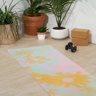 SunshineCanteen Gentle Flowers (6mm) 24" X 70" Yoga Mat - Society6 2 SunshineCanteen Gentle Flowers (6mm) 24" X 70" Yoga Mat - Society6 - Image 2