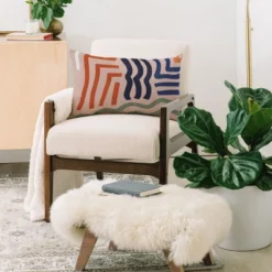 Nick Quintero Arid Contour Oblong Throw Pillow - Society6