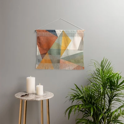 Little Arrow Design Co Modern Triangle Mosaic Multi Landscape Fiber Wall Hanging - Society6 1 Little Arrow Design Co Modern Triangle Mosaic Multi Landscape Fiber Wall Hanging - Society6