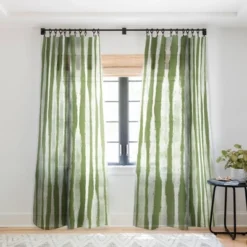 Lane And Lucia Tie Dye No 2 In Green Single Panel Sheer Window Curtain - Society6 -Society6 Home Outlet Store GUEST ef283b75 04ae 4207 84e4 10c002d46632