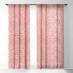 Alisa Galitsyna Vibrant Summer Pattern 2 Single Panel Sheer Window Curtain - Society6