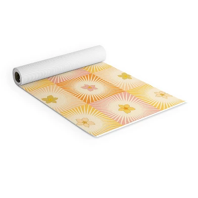 Iveta Abolina Cheerful Sun Check (6mm) 70" X 24" Yoga Mat - Society6 1 Iveta Abolina Cheerful Sun Check (6mm) 70" X 24" Yoga Mat - Society6