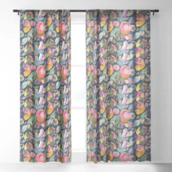 CayenaBlanca Color Magic Single Panel Sheer Window Curtain - Society6
