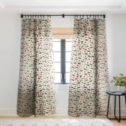 Alisa Galitsyna Dots And Flowers Single Panel Sheer Window Curtain - Society6 -Society6 Home Outlet Store GUEST fa71b5ba c82a 4e4b 95c6 a09253069d4f